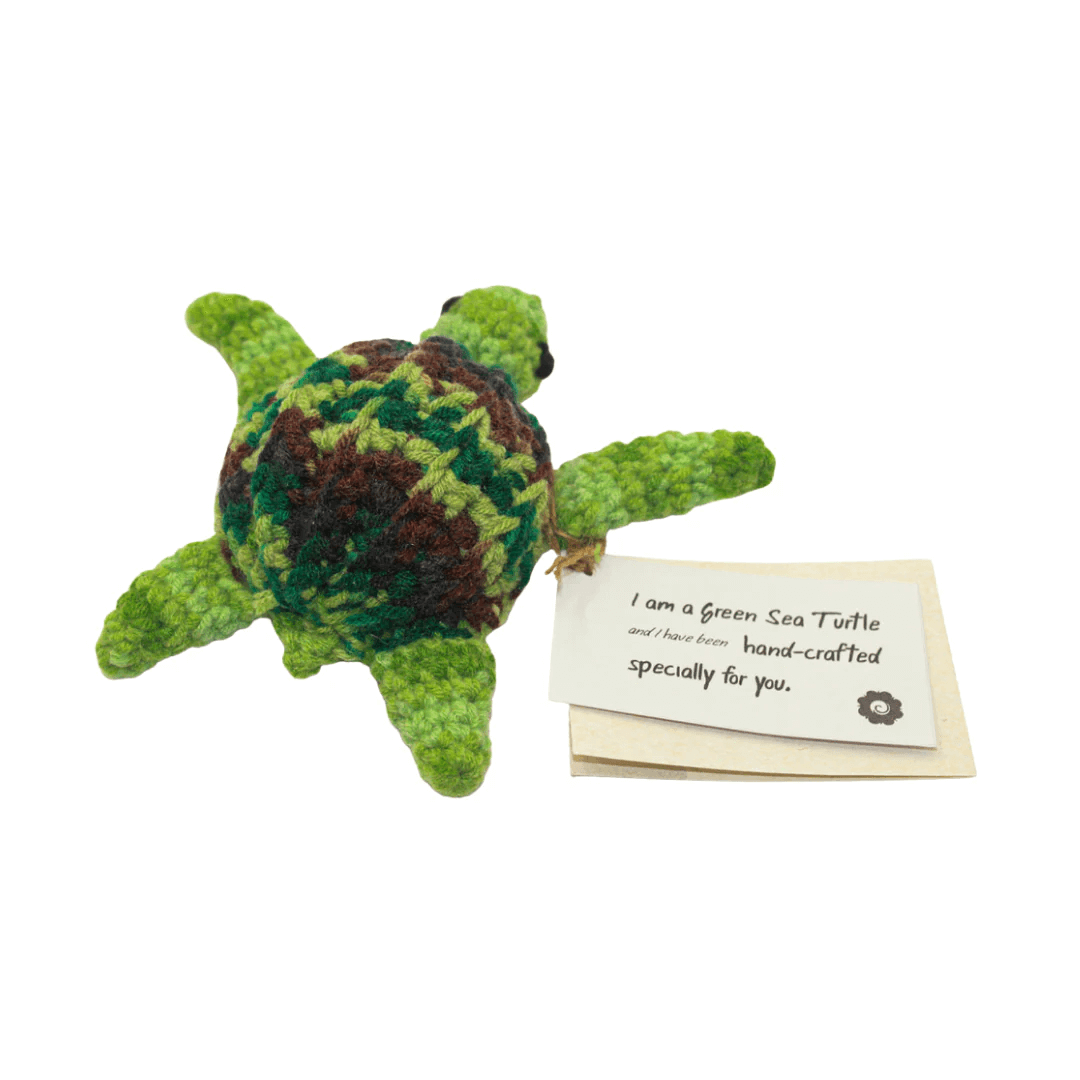 Engkitai : Green Sea Turtle Crochet Toys (Speckled)