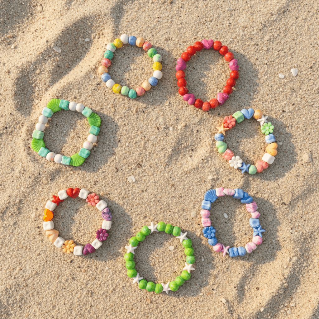 100% Upcycled Plastic Bead Bracelet