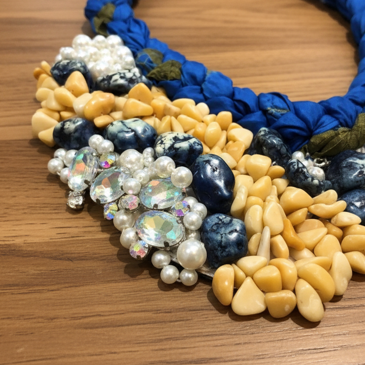 Blue Beaded Necklace