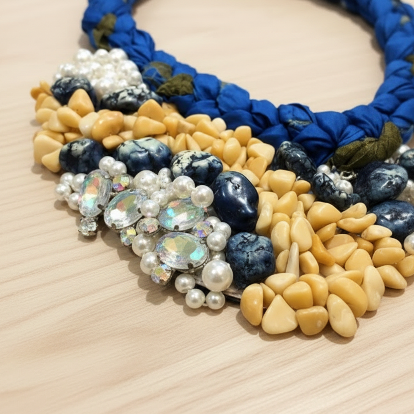 Blue Beaded Necklace