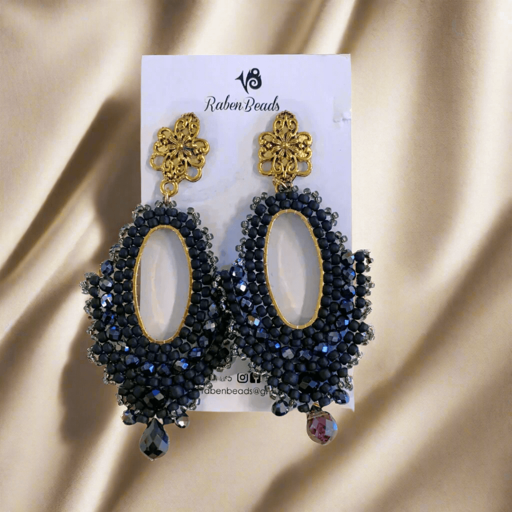 RabenBeads : Oval Statement Earrings