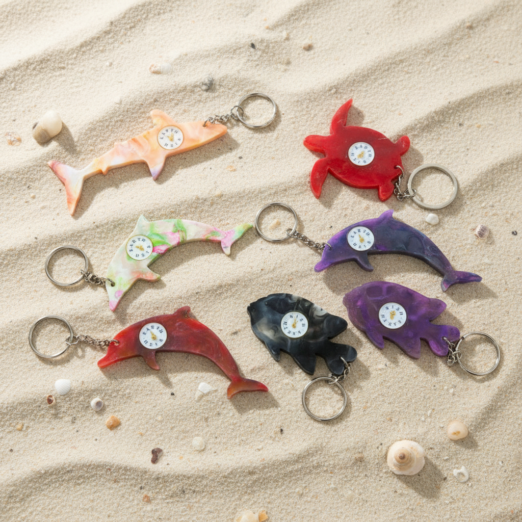 Earth Heir Sea Animal Plastic Keychain