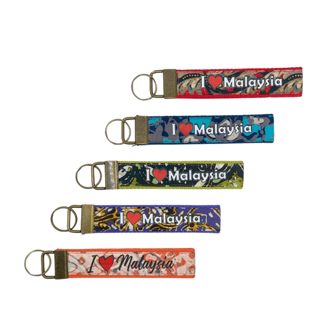 Batik Key Fob (I Love Malaysia)