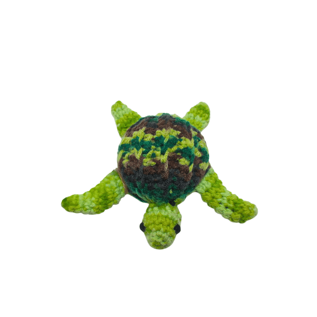 Engkitai : Green Sea Turtle Crochet Toys (Speckled)
