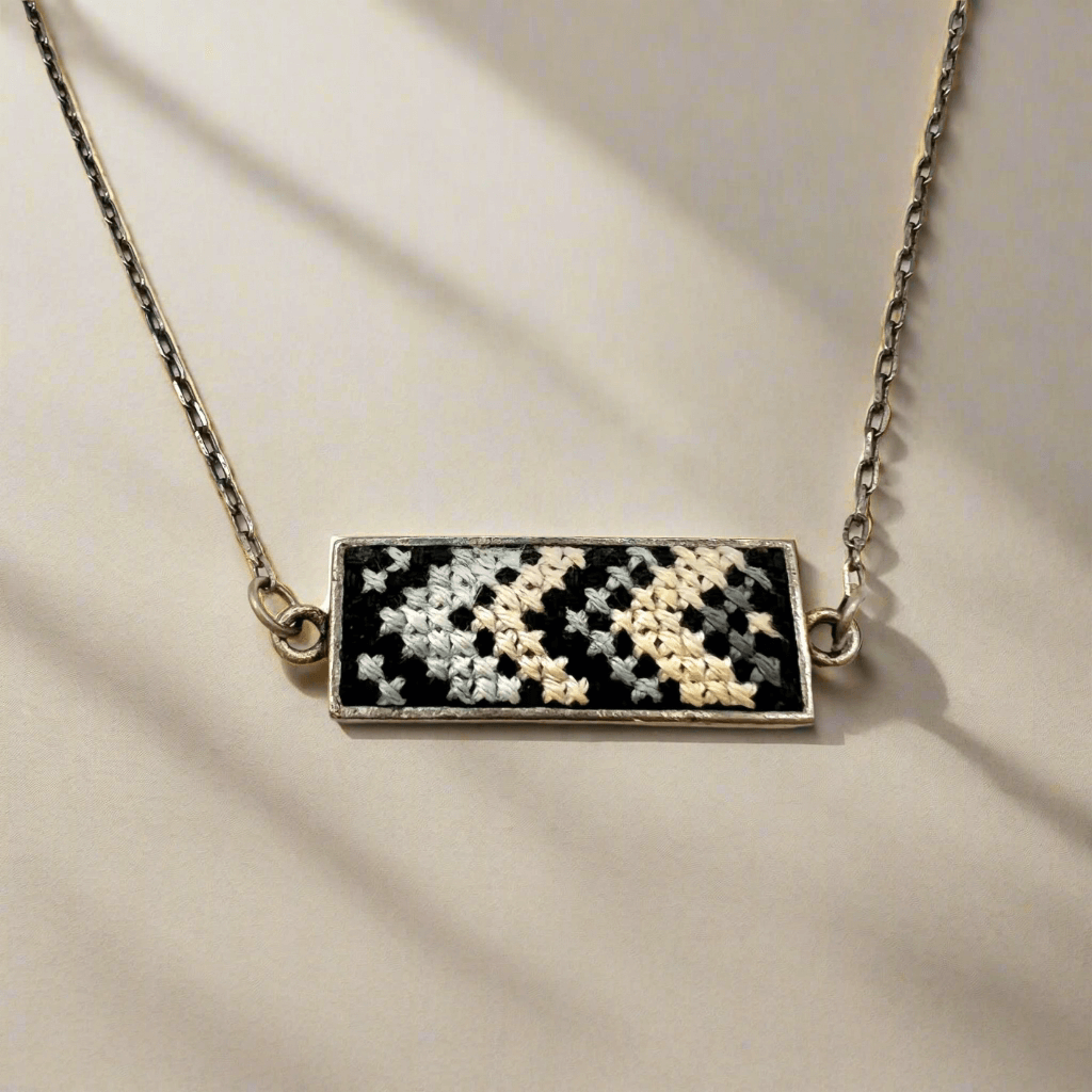 Nuusum Silver-Plated Horizontal Necklace