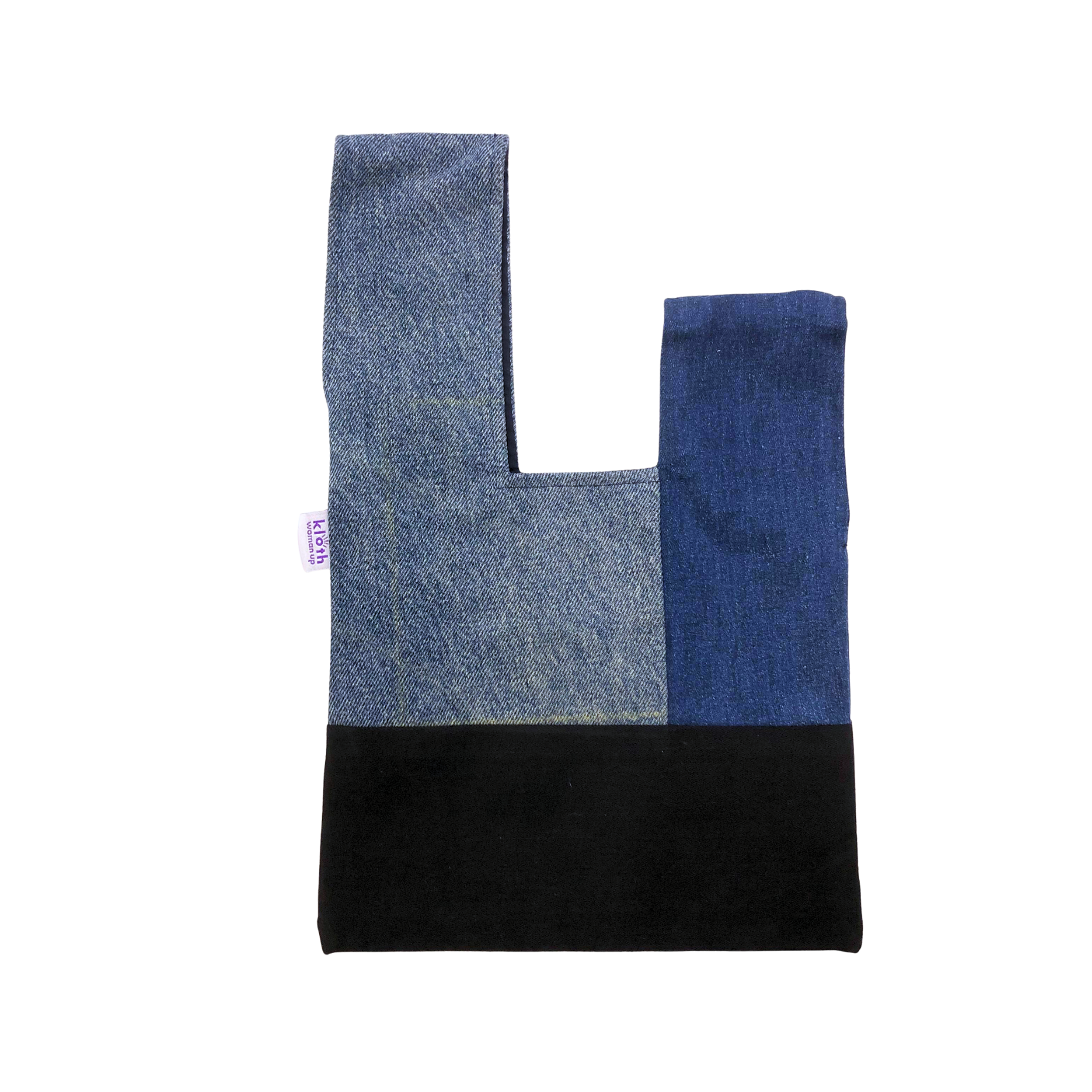 Kloth Circularity : Upcycled Denim Mini Knot Bag