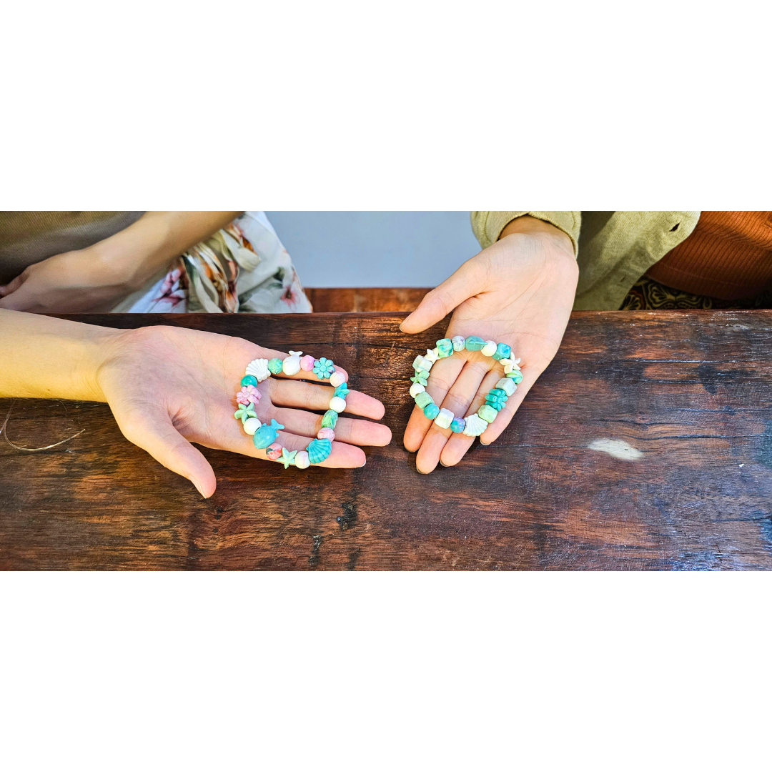 100% Upcycled Plastic Bead Bracelet