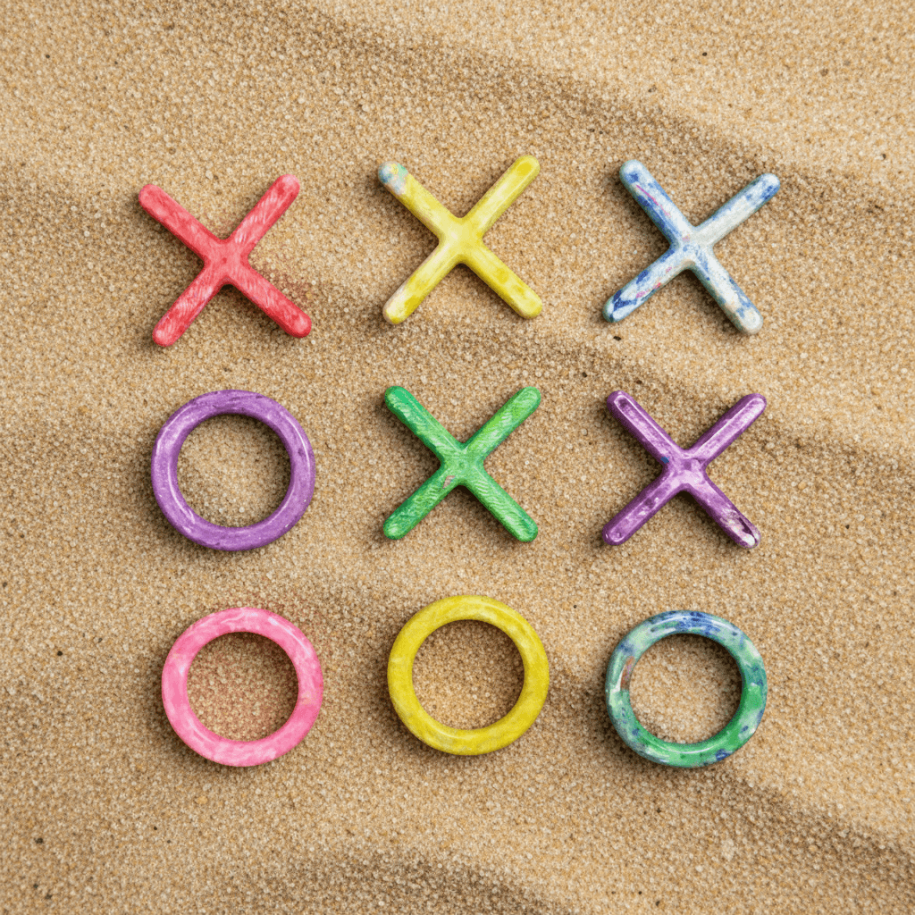 100% Upcycled Bag - Tic Tac Tos