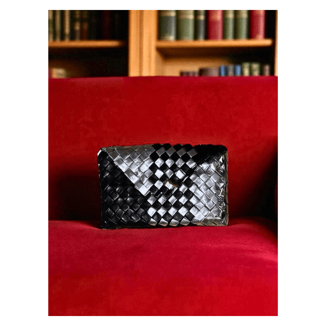 Upcycled Shack : Aluminium Woven Clutch : Elegant
