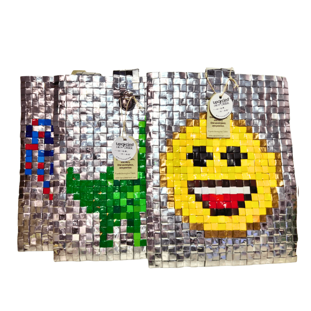 Upcycled Aluminium Woven Laptop Bag