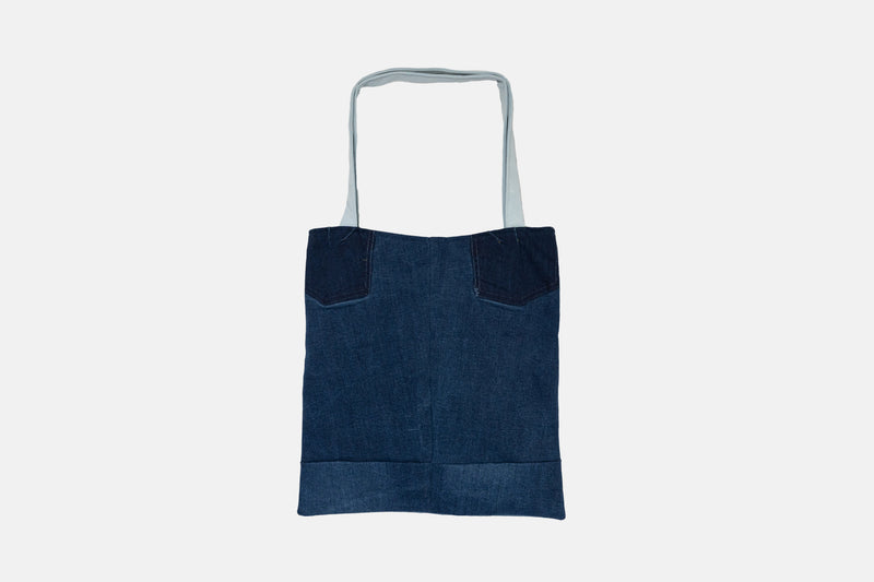 Kloth : Upcycled Denim Zipper Tote Bag