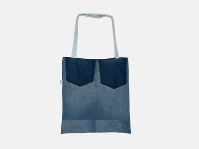 Kloth : Upcycled Denim Zipper Tote Bag