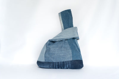 Kloth : Upcycled Denim Knot Bag