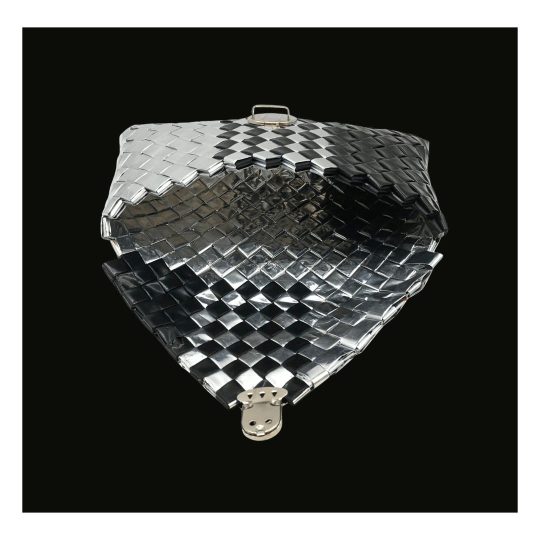 Upcycled Shack : Aluminium Woven Clutch : Elegant