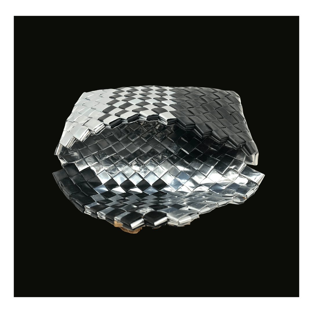 Upcycled Shack : Aluminium Woven Clutch : Elegant