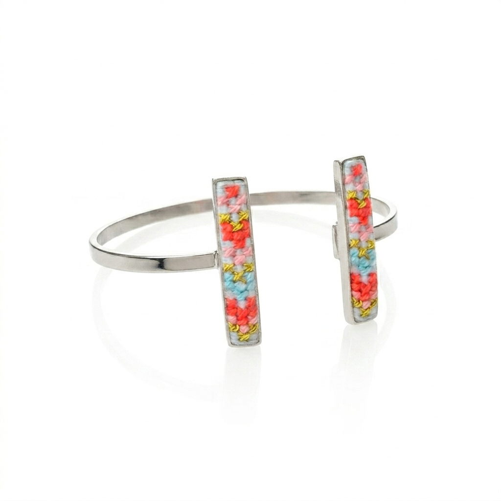 Amour Silver-Plated Cuff Bangle (PRE-ORDER)