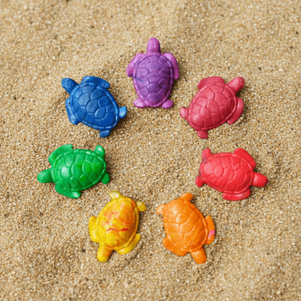 100% Upcycled Plastic Sea Turtle Keychain