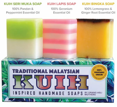 The Asli Co.: Handmade Kuih Soap Set of Three