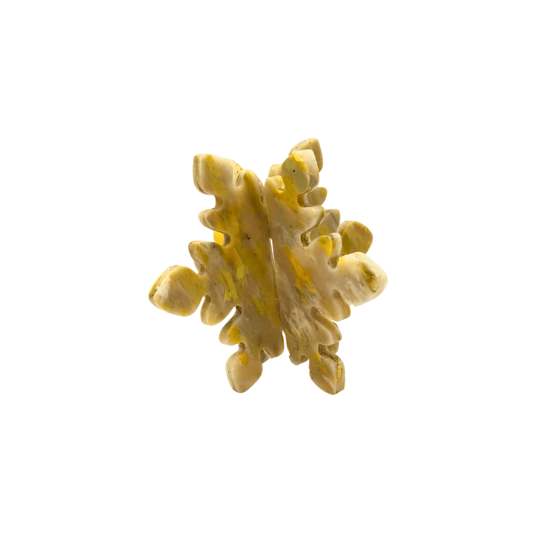 Upcycled Plastic Snowflake Coaster Set