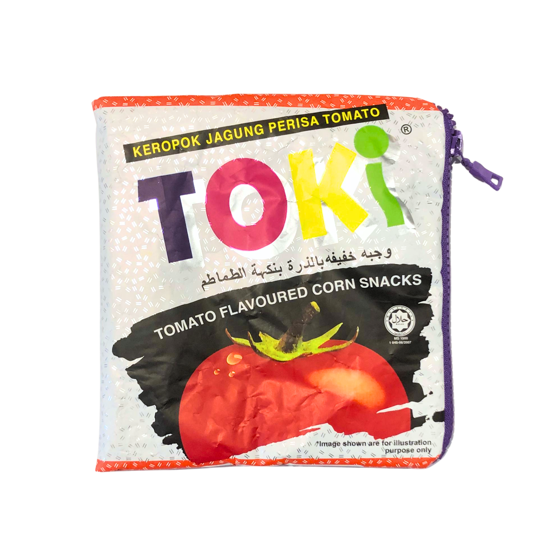 Upcycled Malaysian Snack Wrapper Pouch