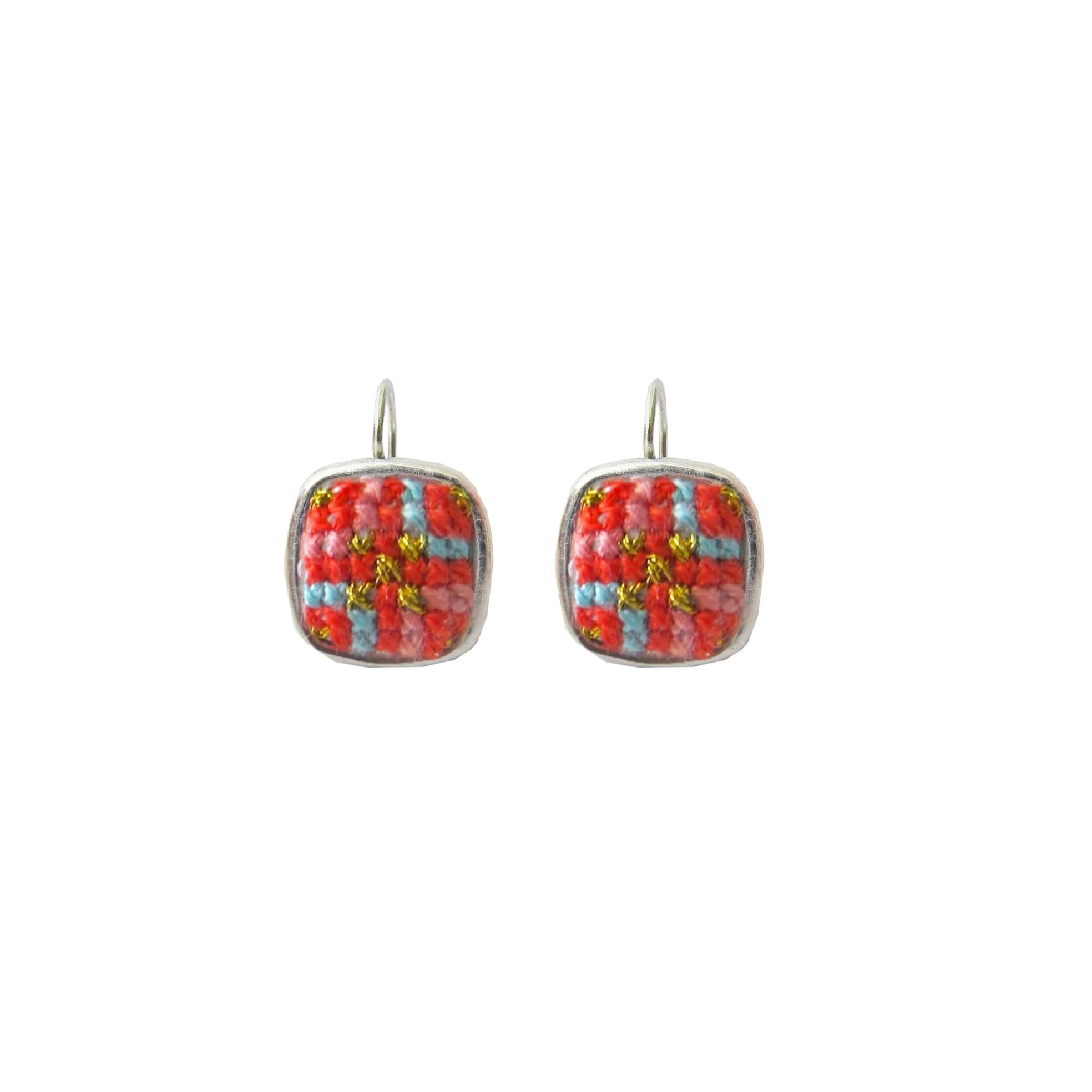 An image of the Amour_Dainty_Square_Earrings_Silver-plated.jpg by Earth Heir
