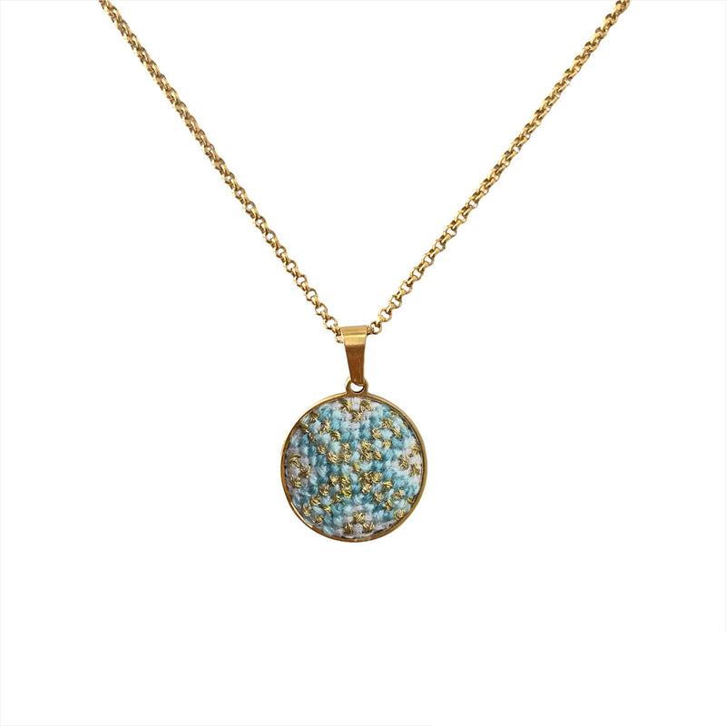 Moonshell Necklace - Teal