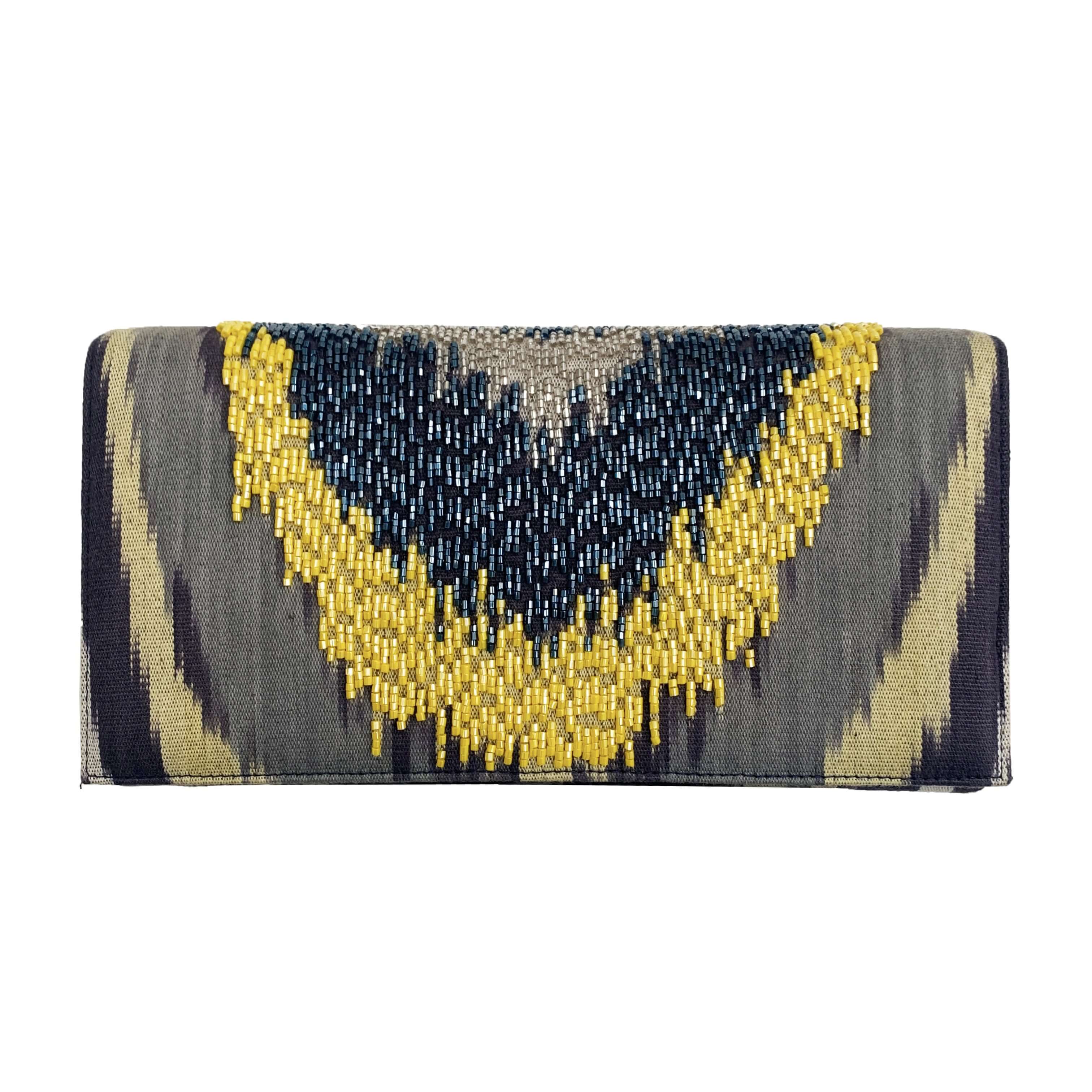 An image of the Ikat_Clutch_Blue_004.jpg by Earth Heir