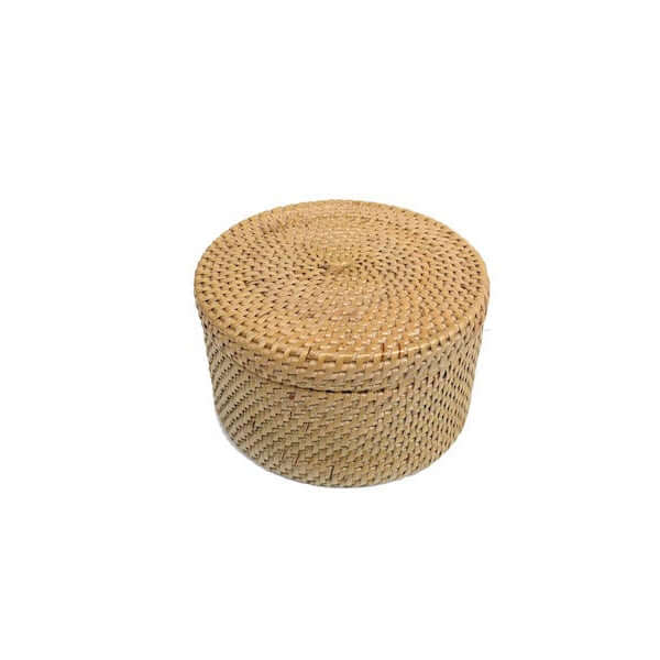 An image of the Small_Circular_Lidded_Basket_5145148e-7a2b-480c-b84b-3311e313cbc4.jpg by Earth Heir
