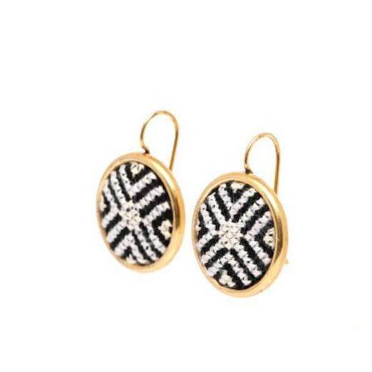 Arabesque Gold-Plated Statement Earrings Sustainable impact ESG