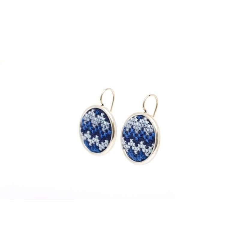 An image of the Statement_Earrings_Silver_Nuusum_Blue_7b0436ee-c6c7-41db-bc5b-14d1dca90861.jpg by Earth Heir