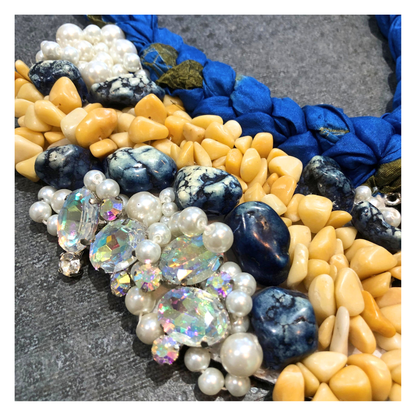 Blue Beaded Necklace