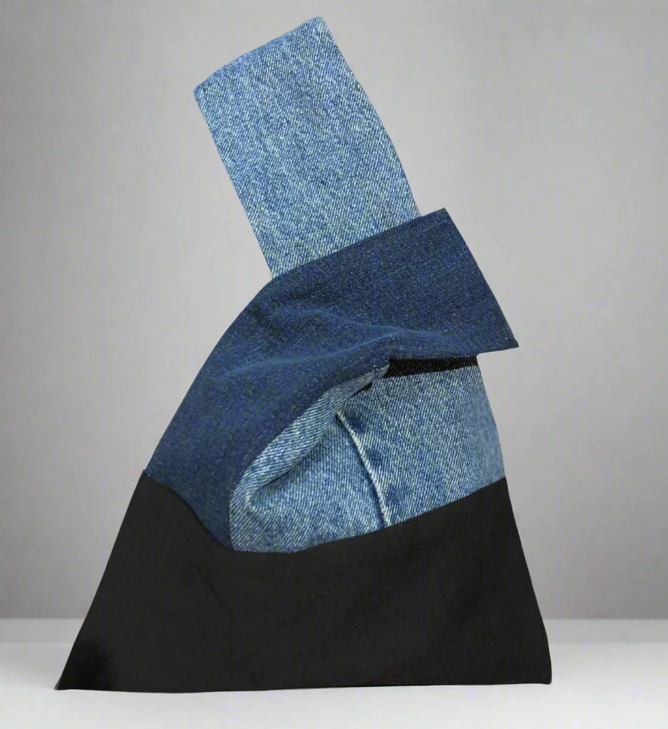 Kloth: Upcycled Denim Mini Knot Bag