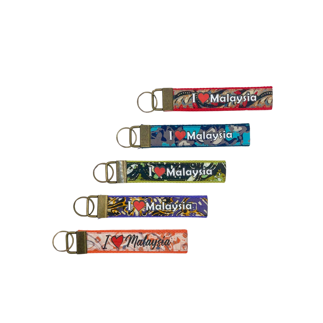 Batik Keyfob (I Love Malaysia)