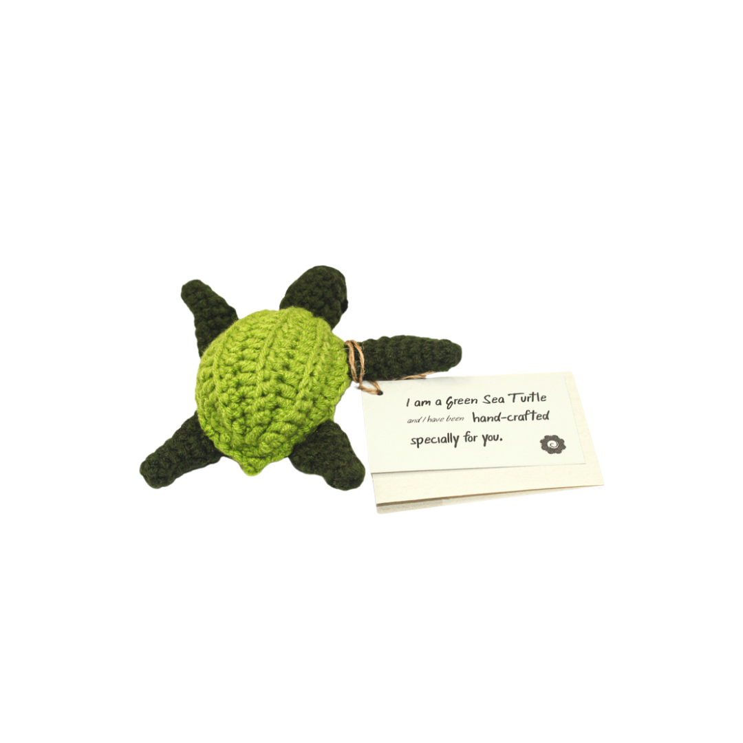 Engkitai : Green Sea Turtle Crochet Toys (Light &amp; Dark Green)