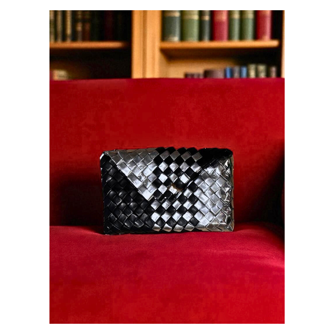 Upcycled Aluminium Woven Clutch : Elegant