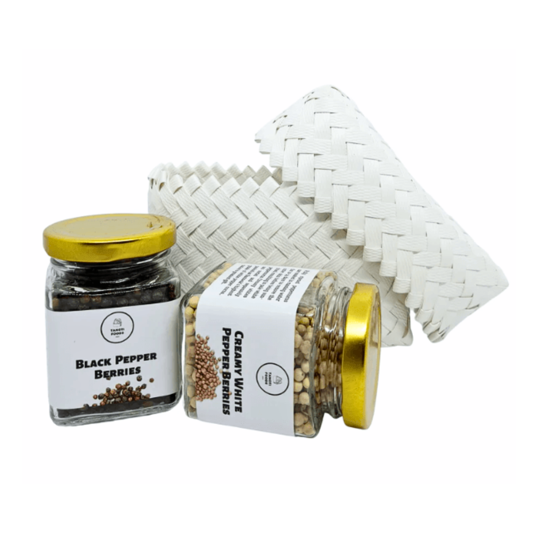 Tanoti : Duo Pepper Set (White &amp; Black Pepper)