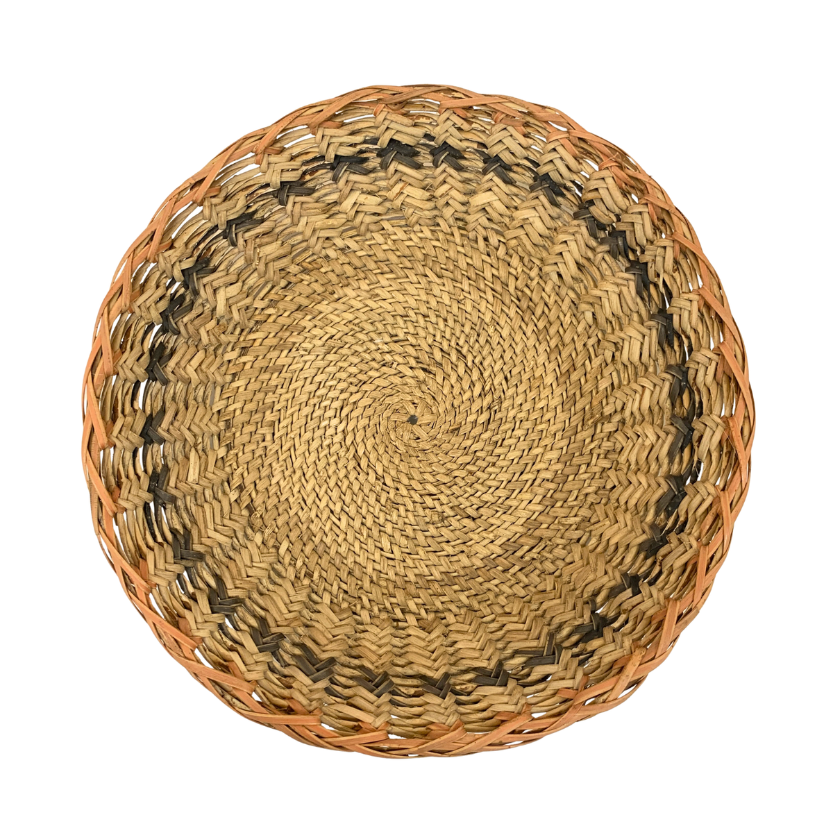Rattan plate coiled using traditional Sarawakian craftmanship. 