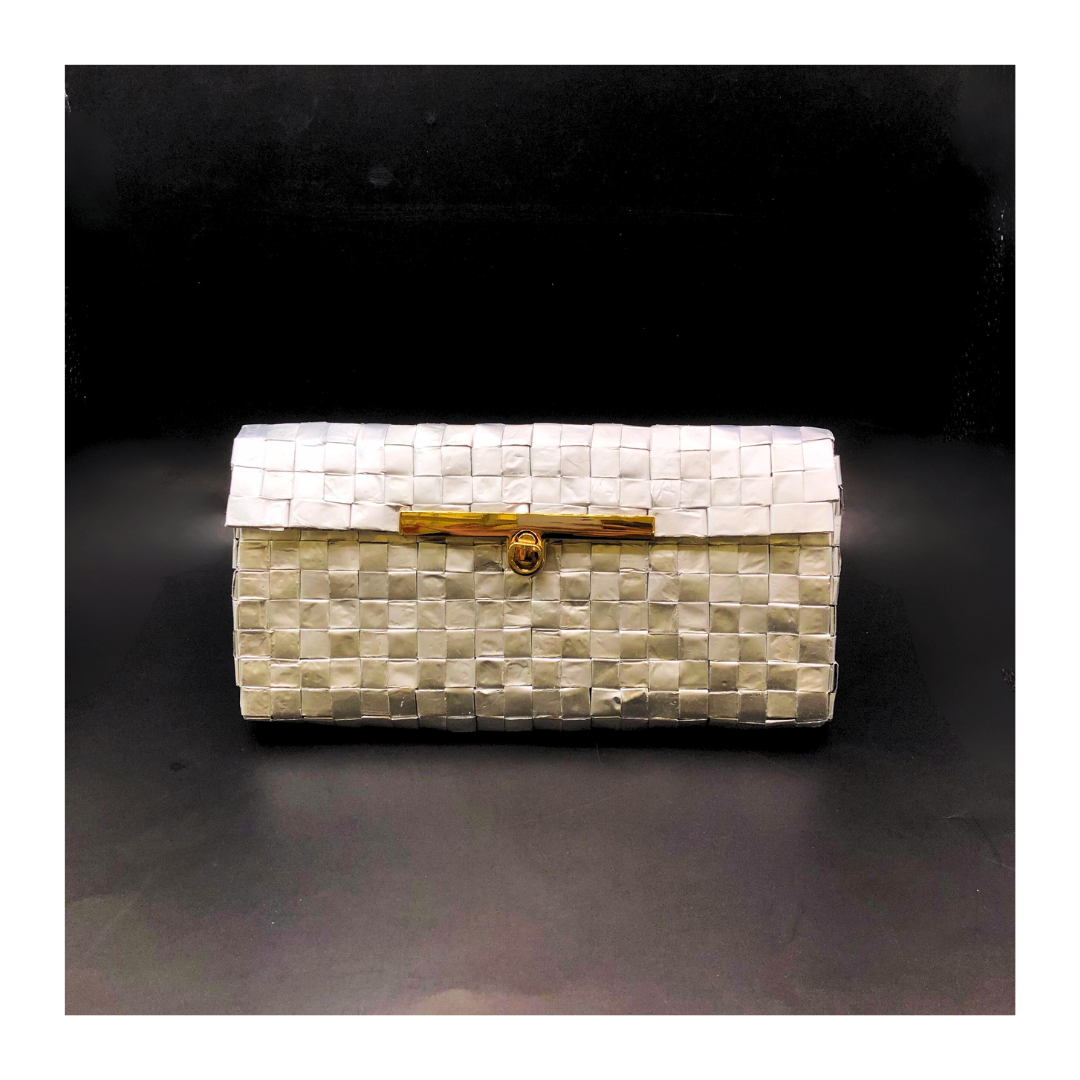 Upcycled Aluminium Woven Clutch : Classy