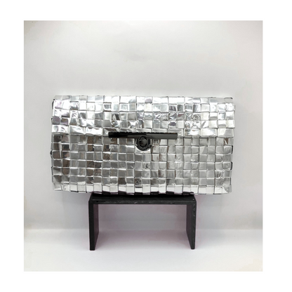 Upcycled Aluminium Woven Clutch : Classy