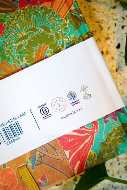 Eden Journal Notebook 200 pages - Dual Design ( 1 page lined 1 page blank )