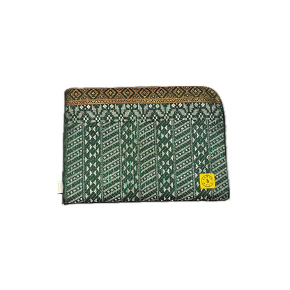 An image of the EarthHeir_SongketLaptopCase-Green.png by Earth Heir