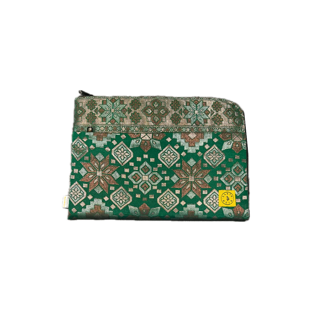 An image of the EarthHeir_SongketLaptopCase-Green1.png by Earth Heir