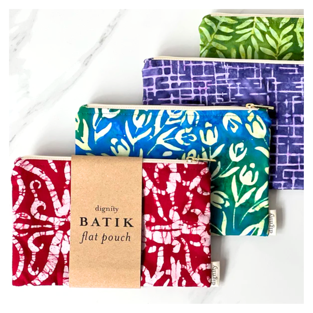 Dignity: Batik Flat Pouch