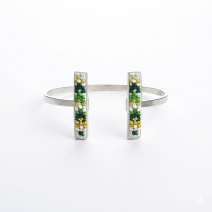 Daun Nuusum Silver-Plated Cuff Bangle (PRE-ORDER)
