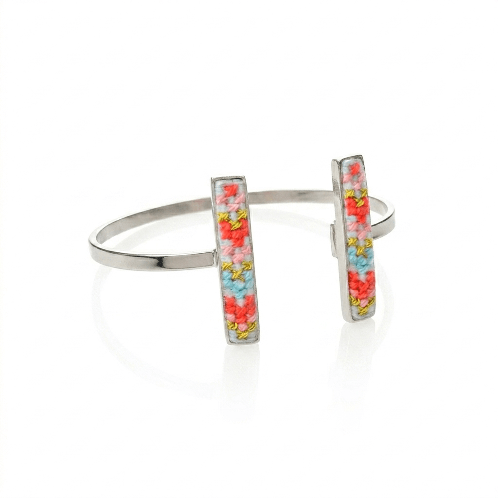 Amour Silver-Plated Cuff Bangle (PRE-ORDER)