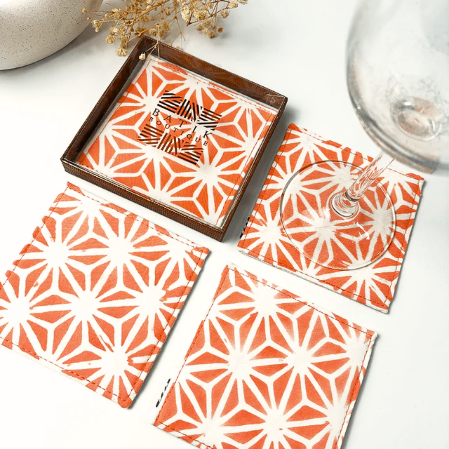 Batik Boutique: Batik Coaster Set