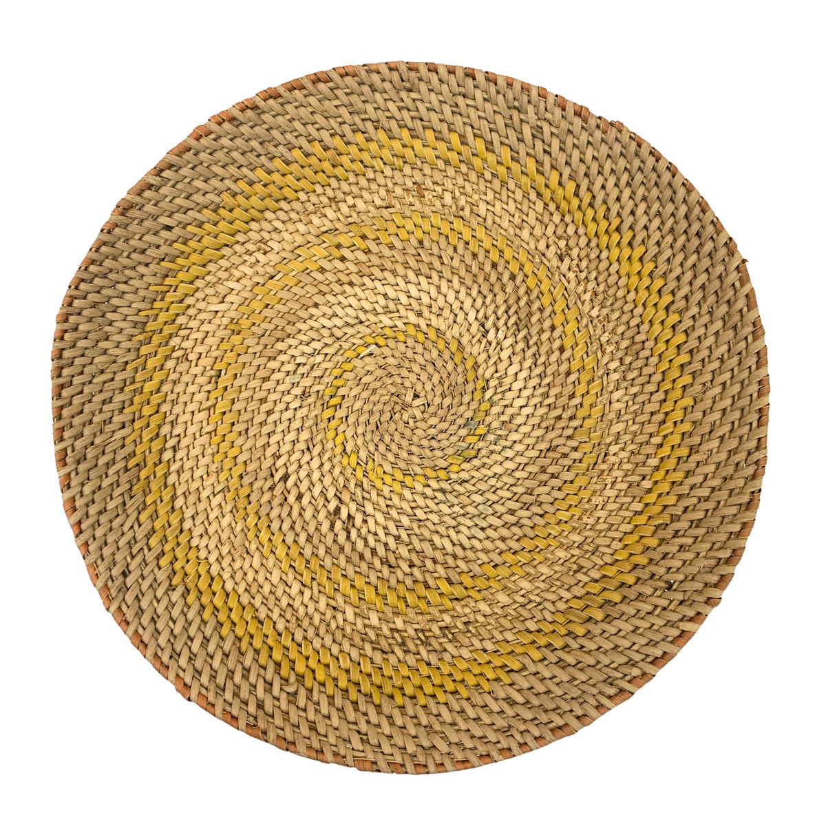 Rattan plate coiled using traditional Sarawakian craftmanship. 