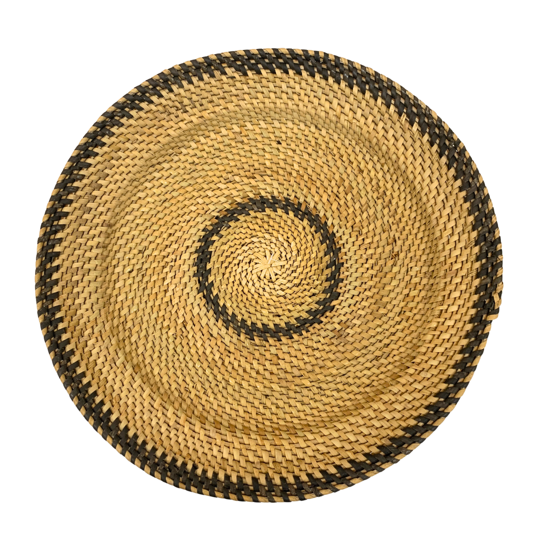 Rattan plate coiled using traditional Sarawakian craftmanship. 