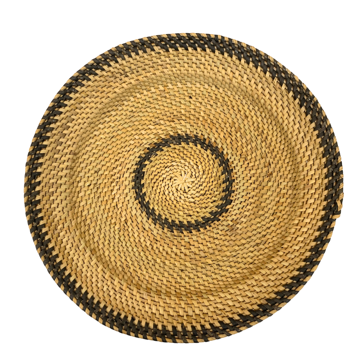 Rattan plate coiled using traditional Sarawakian craftmanship. 