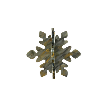 Upcycled Plastic Snowflake Coaster Set